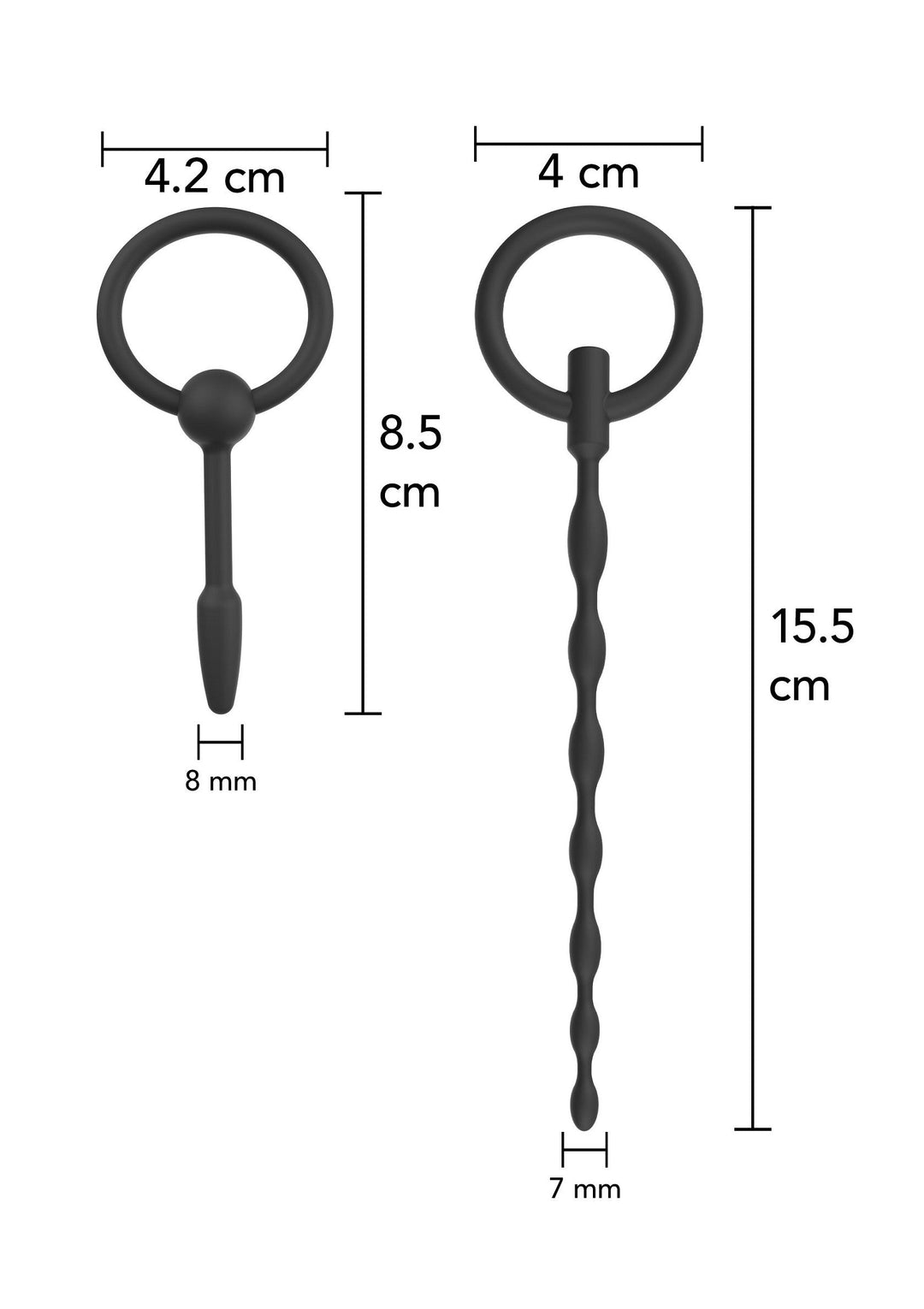 Hidden Desire Penis Plug Set Small 2 pcs 2