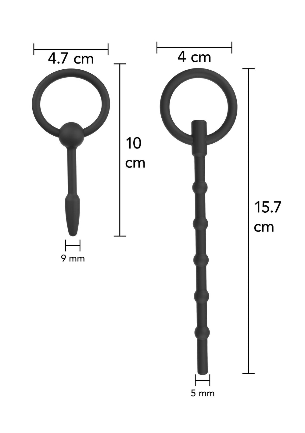 Hidden Desire Penis Plug Set Large 2 pcs 2