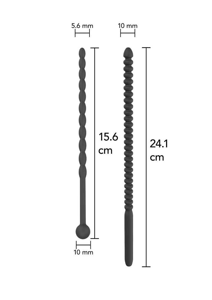 Hidden Desire Ribbed Penis Dilator Set 2 pcs 2