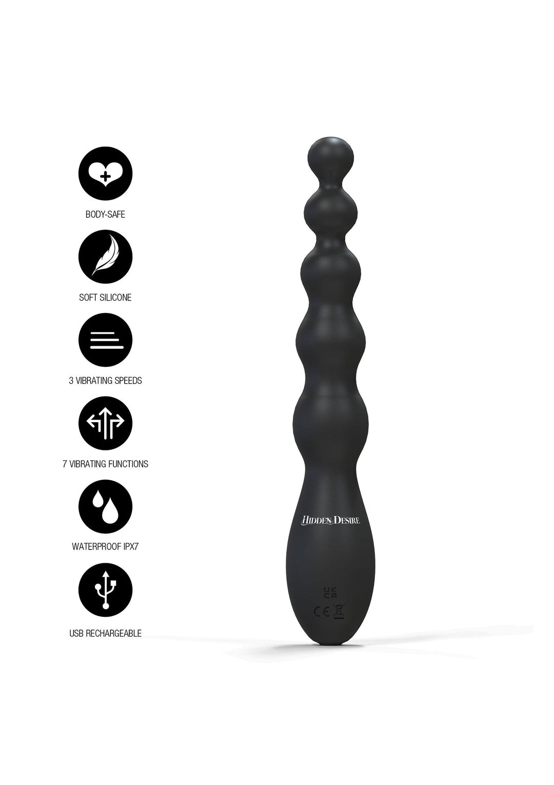 Hidden Desire Beaded Anal Power Vibrator 2