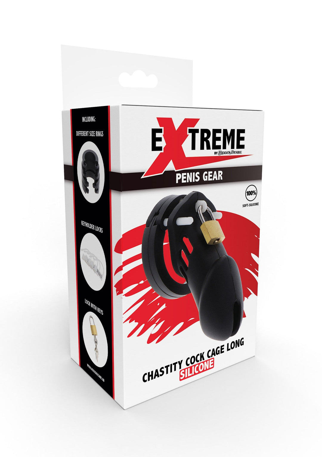 Hidden Desire Chastity Cock Cage Silicone Large 3