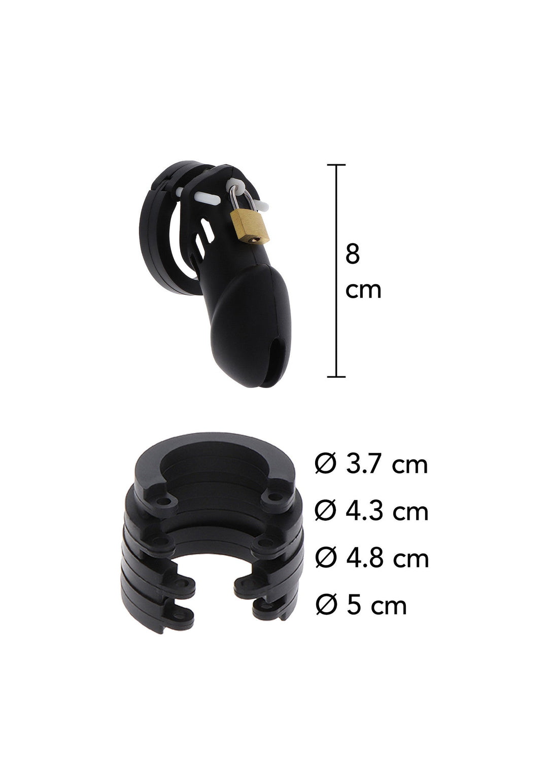 Hidden Desire Chastity Cock Cage Silicone Large 5