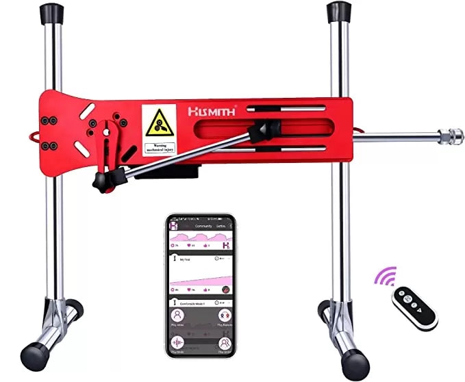 Hismith Pro 1 Premium Fickmaschine mit APP – Sexmaschine mit App-Steuerung Rot