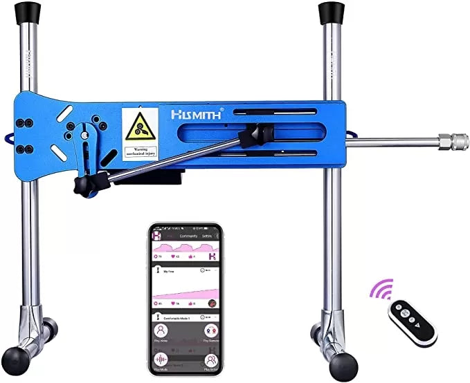 Hismith Pro 1 Premium Fickmaschine mit APP – Sexmaschine mit App-Steuerung Blau