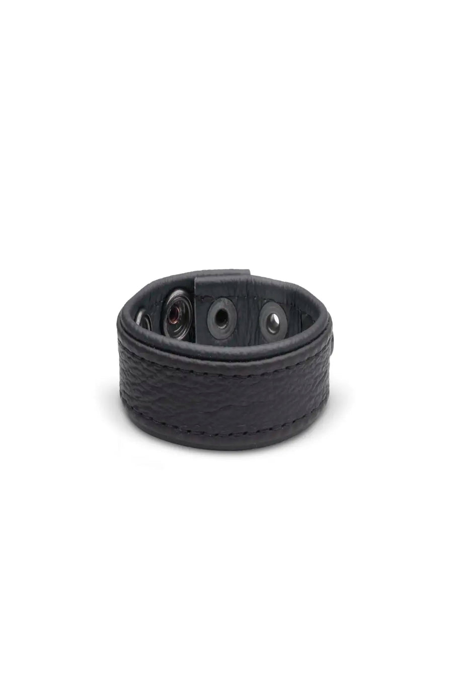 KinkySabine - weicher Cockring aus Leder schwarz