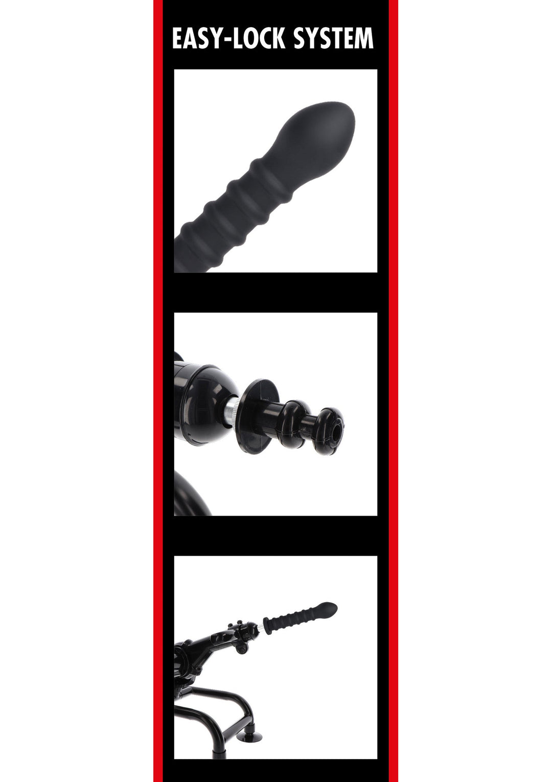 Hidden Desire Ribbed Dong Easy-Lock 19 cm 6