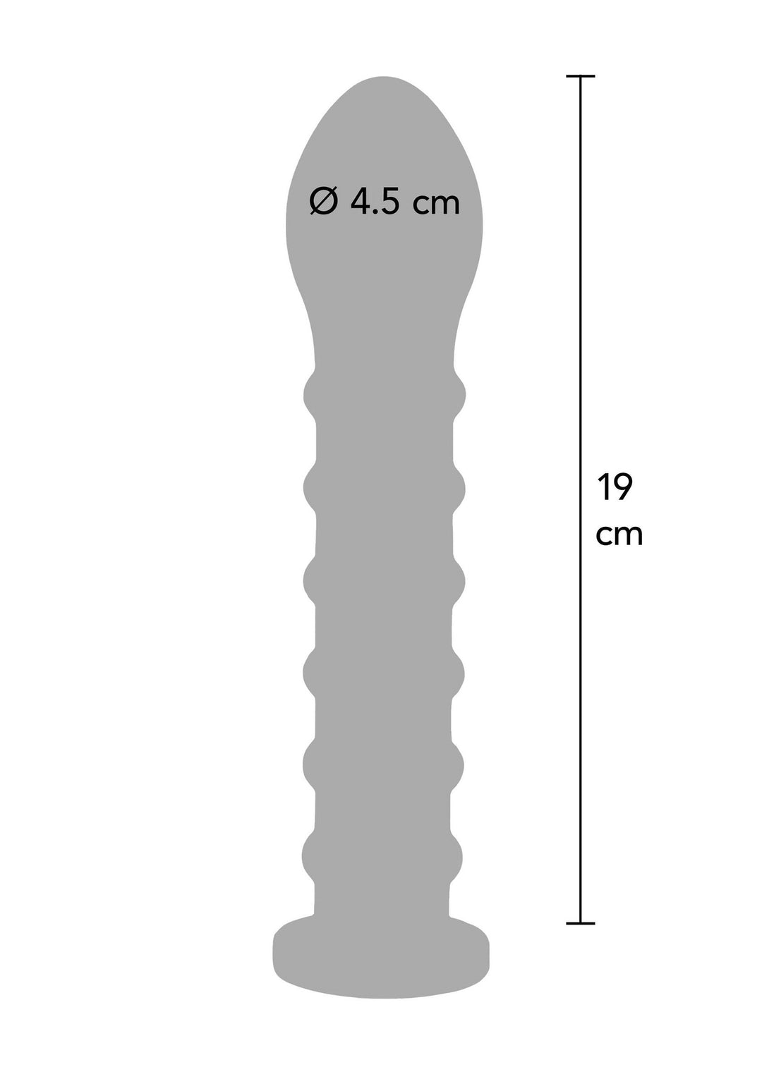 Hidden Desire Ribbed Dong Easy-Lock 19 cm 2