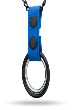 KinkySabine - Cockring mit Halskette schwarz/blau