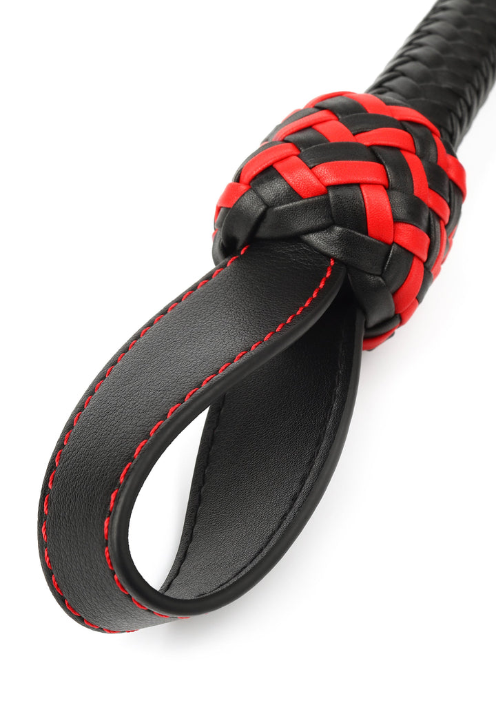 Hidden Desire Genuine Leather Roses Whip 4
