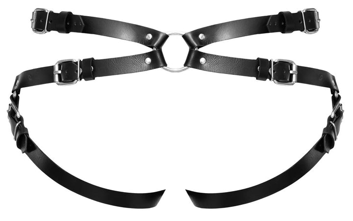 ZADO - Strap-on-Harness aus Leder Schwarz