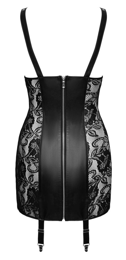 Zado - Busenfreies Straps-Kleid aus Leder