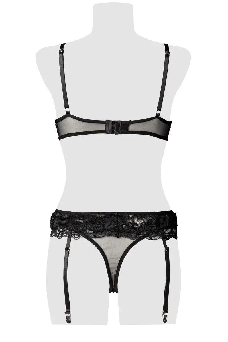 Grey Velvet - Elegantes Lingerie-Set Feine Spitze für sinnliche Momente