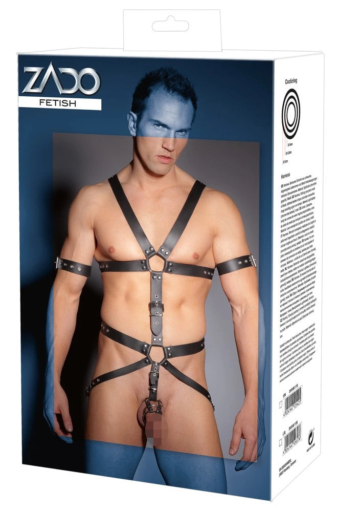 Zado - Herrn Harness-Set aus Lederriemen