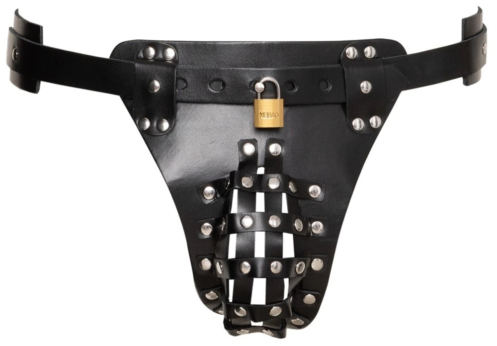 ZADO - Keuschheits-String aus Leder