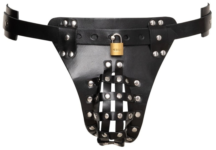 ZADO - Keuschheits-String aus Leder
