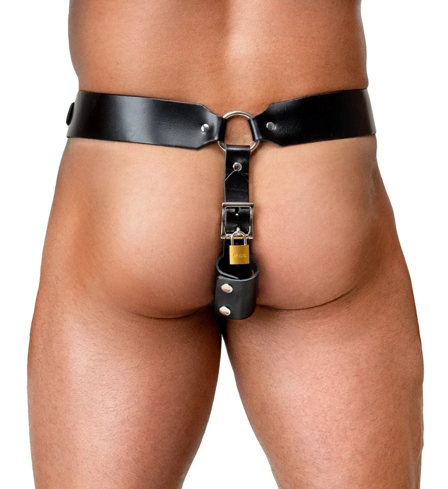ZADO - Keuschheits-String aus Leder