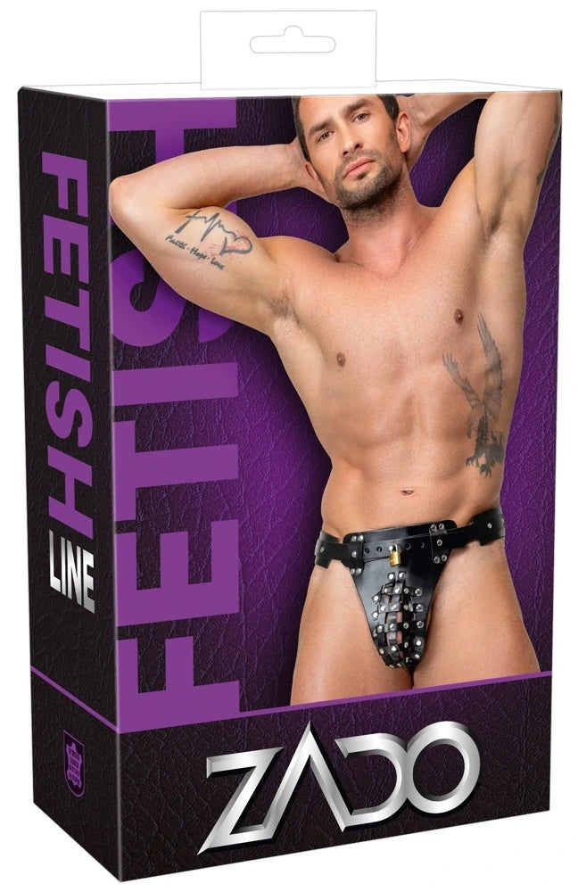 ZADO - Keuschheits-String aus Leder