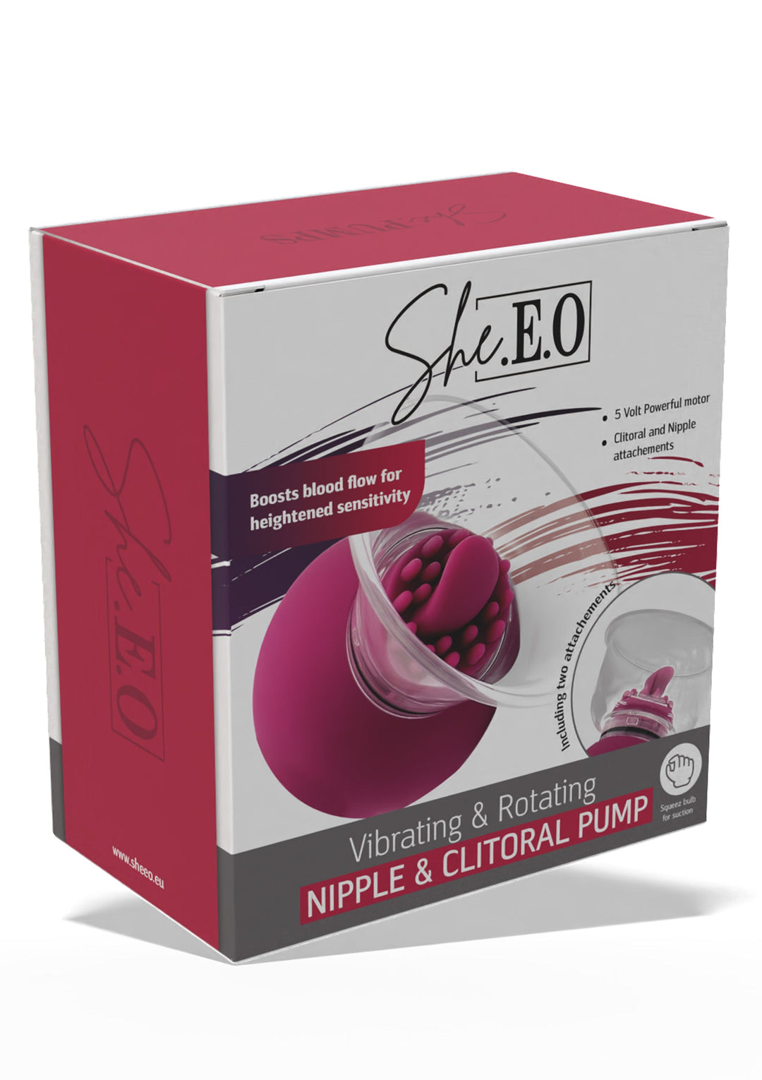 She.E.O. Vibrating & Rotating Nipple & Clitoral Pump 3
