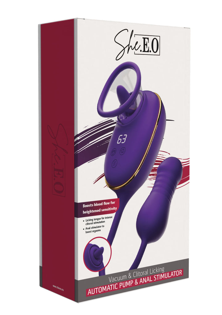 She.E.O. Licking Clitoral Pump & Anal Stimulator 3