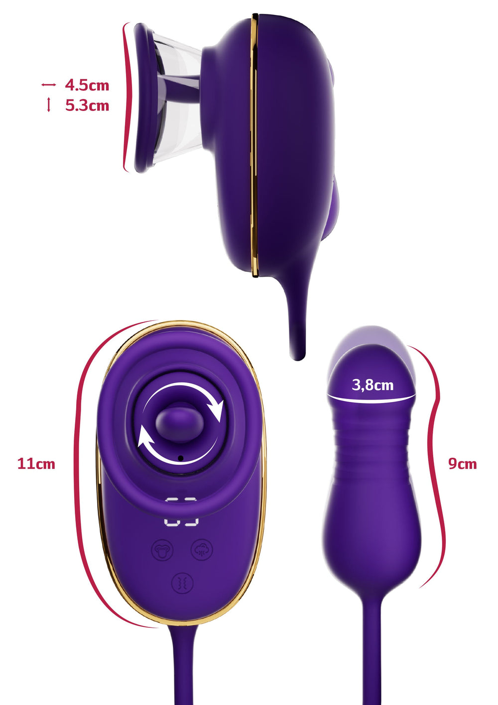 She.E.O. Licking Clitoral Pump & Anal Stimulator 2