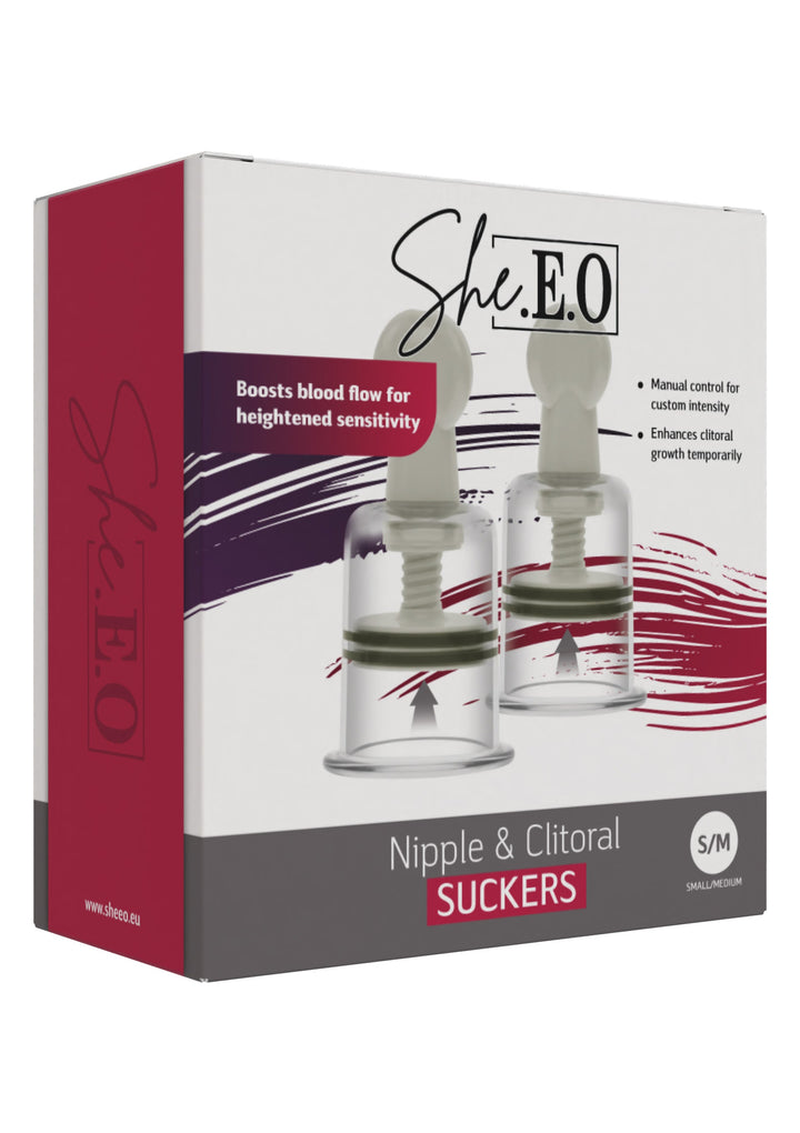 She.E.O. Nipple & Clitoral Suckers S/M 3