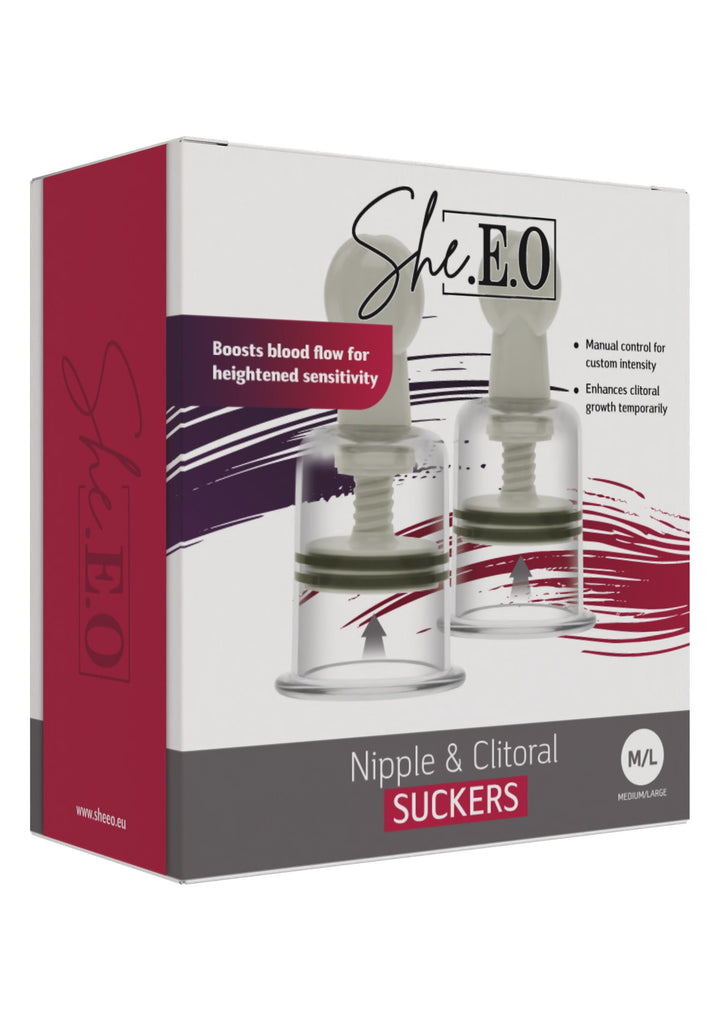 She.E.O. Nipple & Clitoral Suckers M/L 3