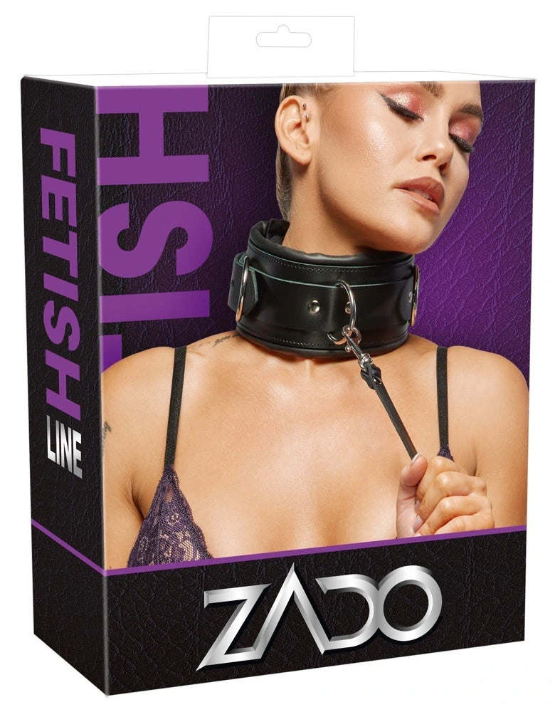 ZADO - Halsfessel/Leine aus Leder
