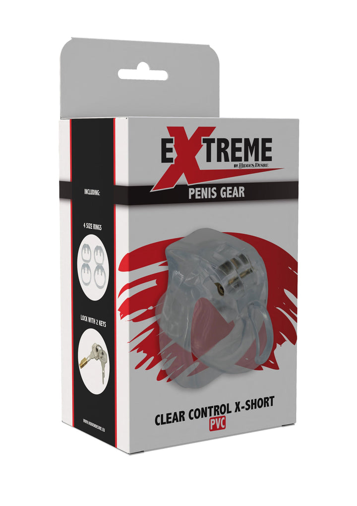 Hidden Desire Clear Control Cock Cage X-Short 3
