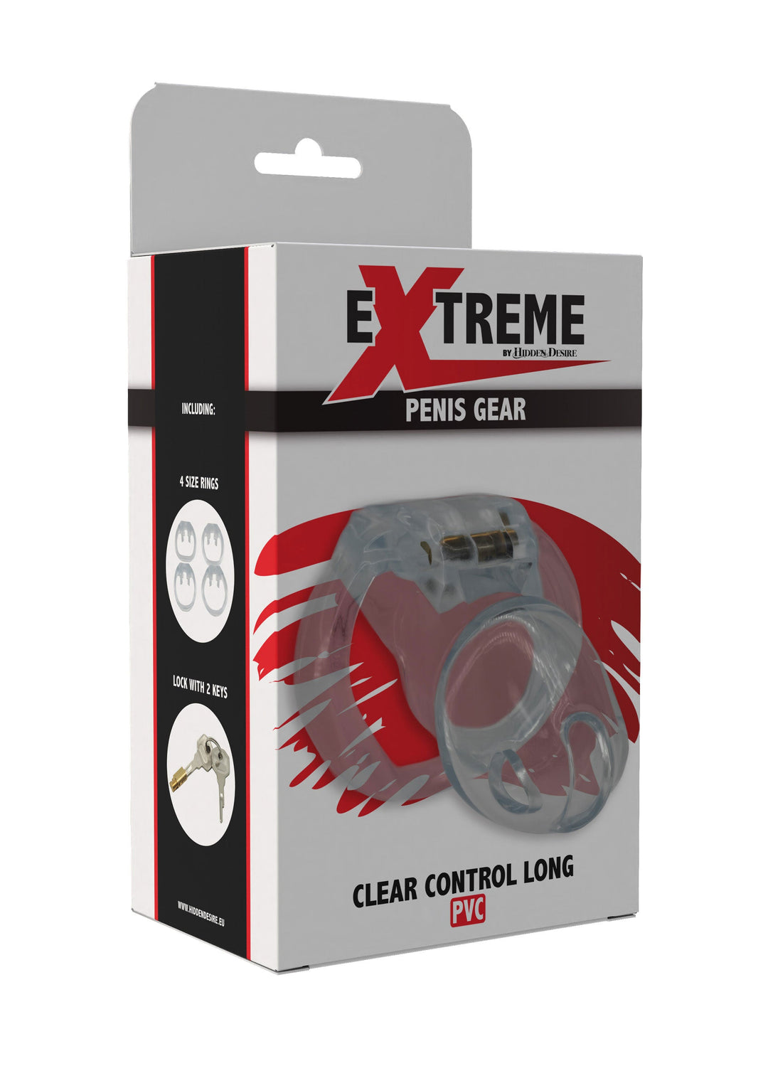 Hidden Desire Clear Control Cock Cage Long 3
