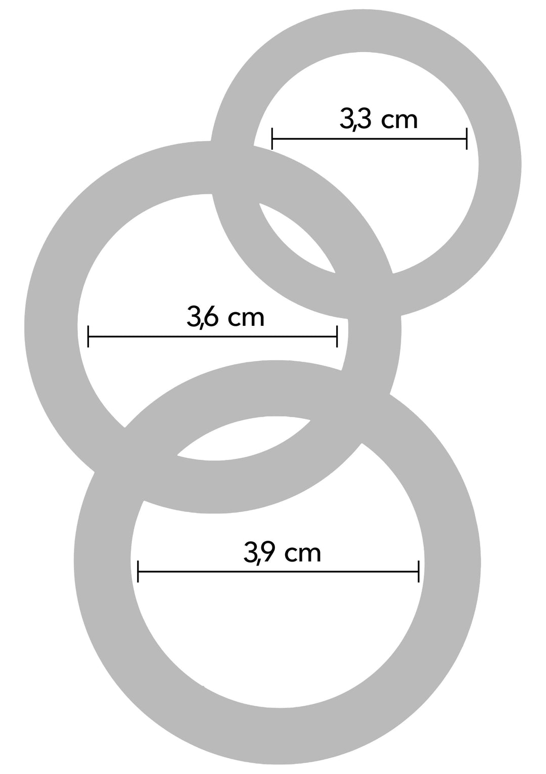 Hidden Desire Stamina Starter C-Rings 3 Pcs Set 7