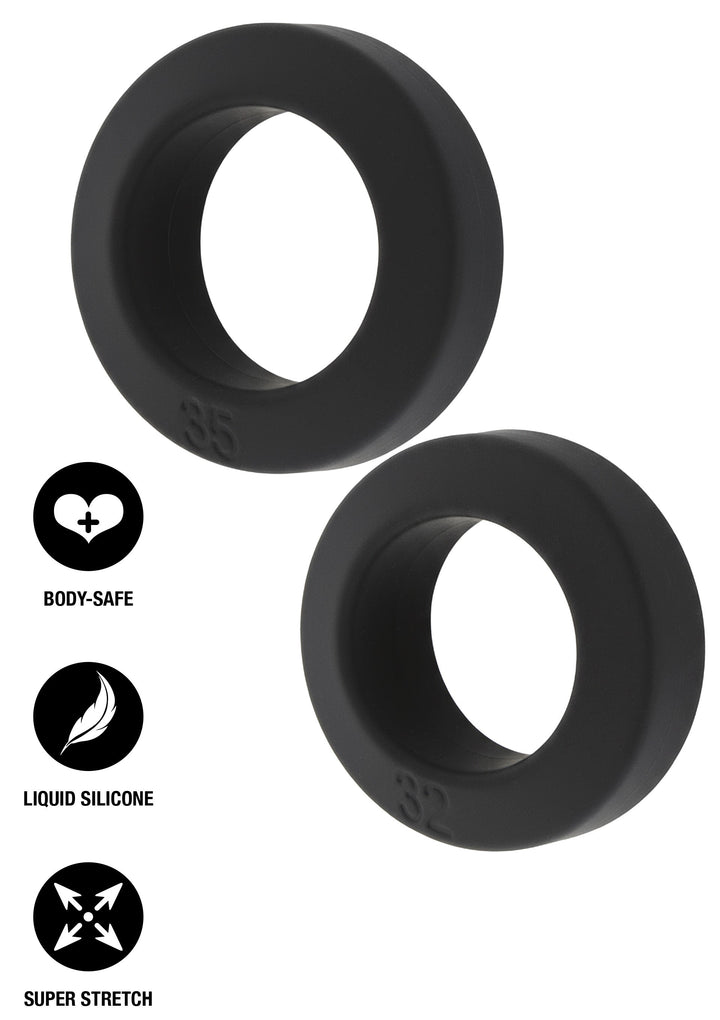 Hidden Desire Double Stackers C-Rings 2 Pcs Set L 5