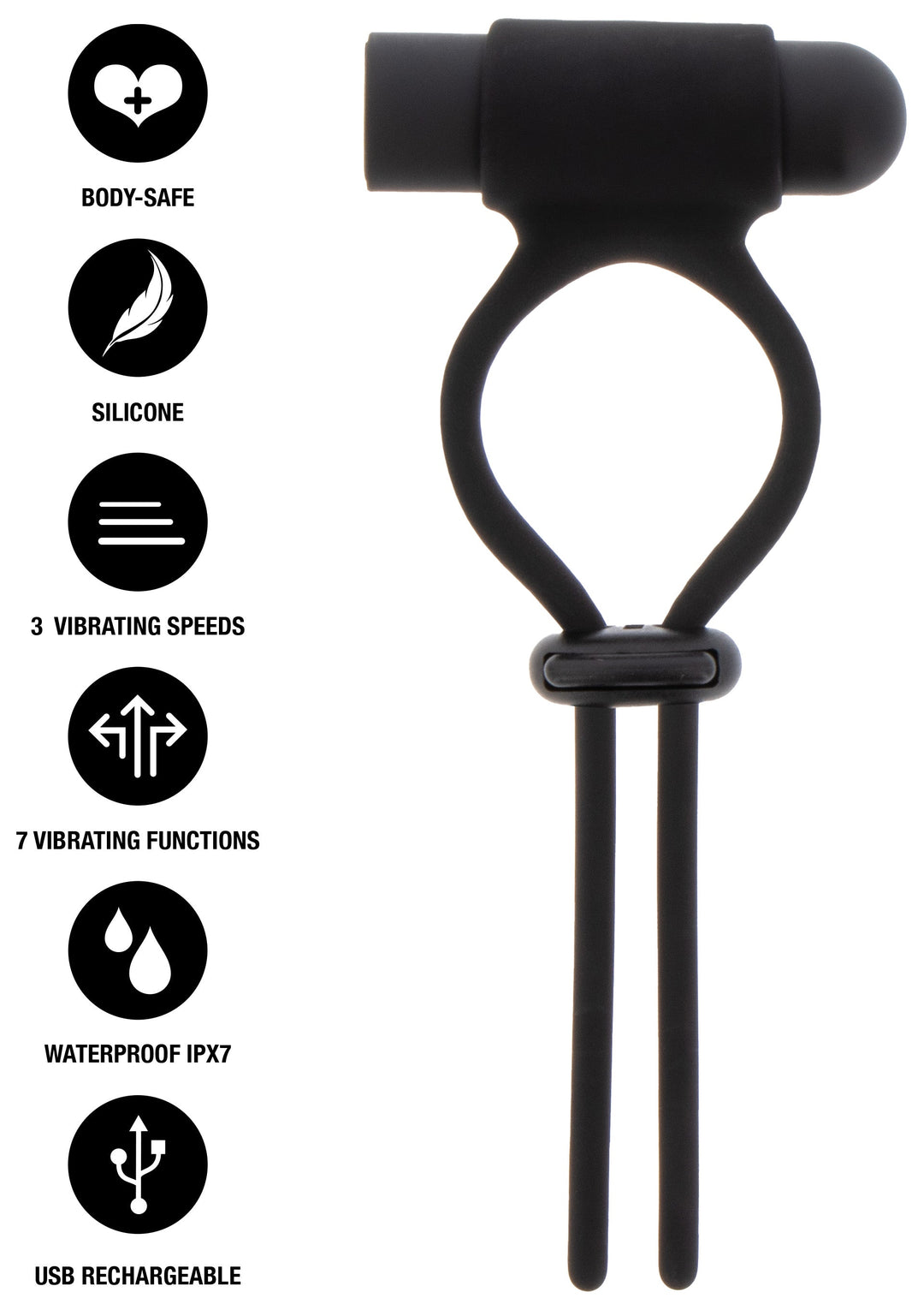 Hidden Desire Vibrating & Adjustable C-Ring 7