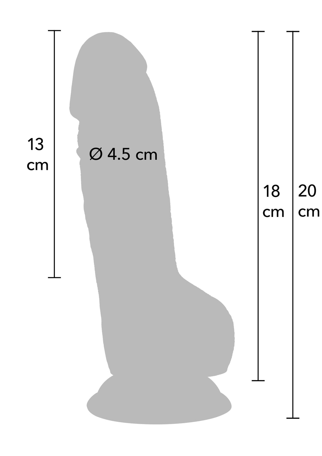 Hidden Desire Realistic Dildo PVC 18 cm 2