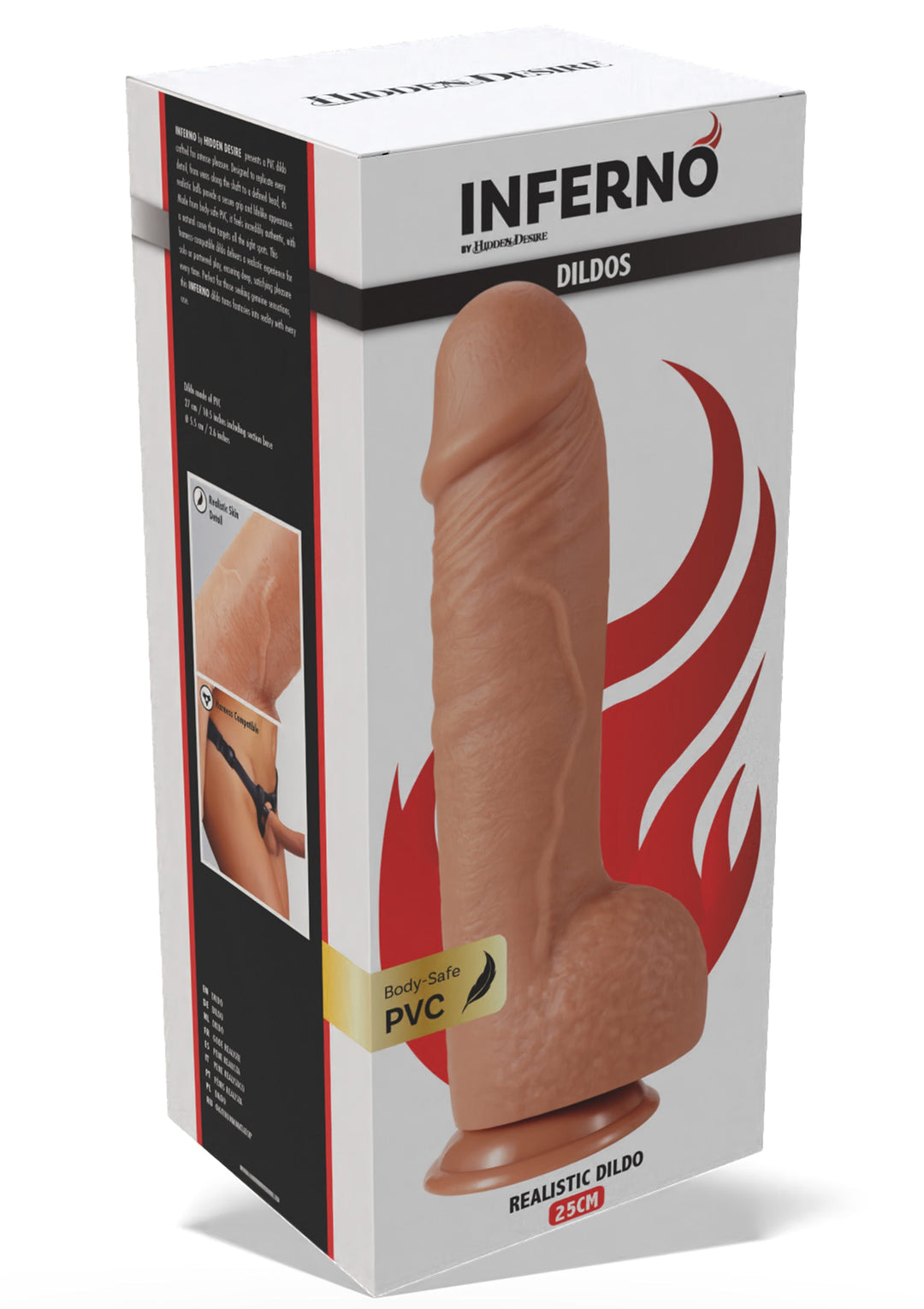 Hidden Desire Realistic Dildo PVC 25 cm 3
