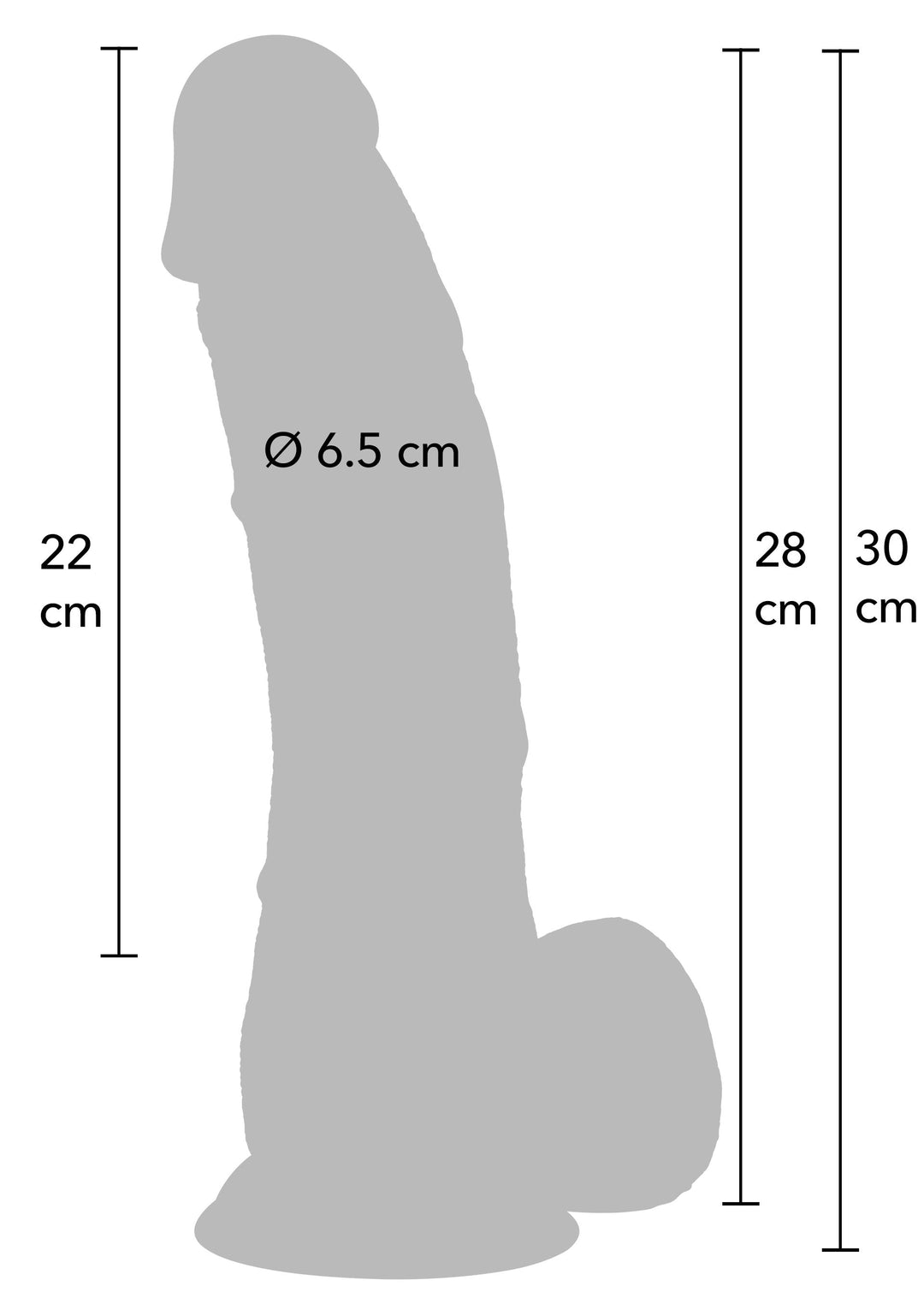 Hidden Desire Realistic Dildo PVC 28 cm 2