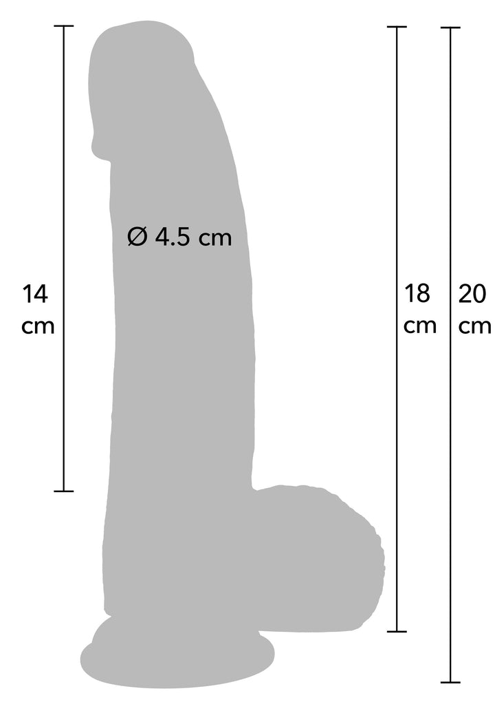 Hidden Desire Realistic Dildo Liquid Silicone 18 cm 2