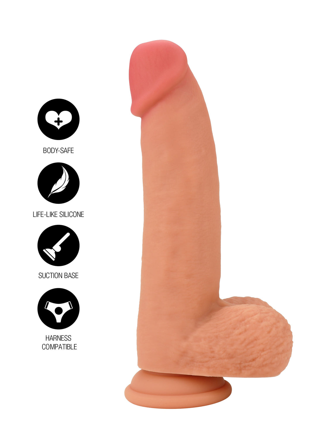 Hidden Desire Realistic Dildo Liquid Silicone 18 cm 10