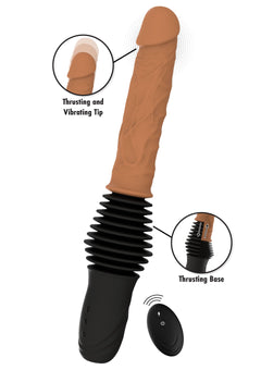 Hidden Desire Realistic Double Thrusting Vibrator – Stoßender Vibrator
