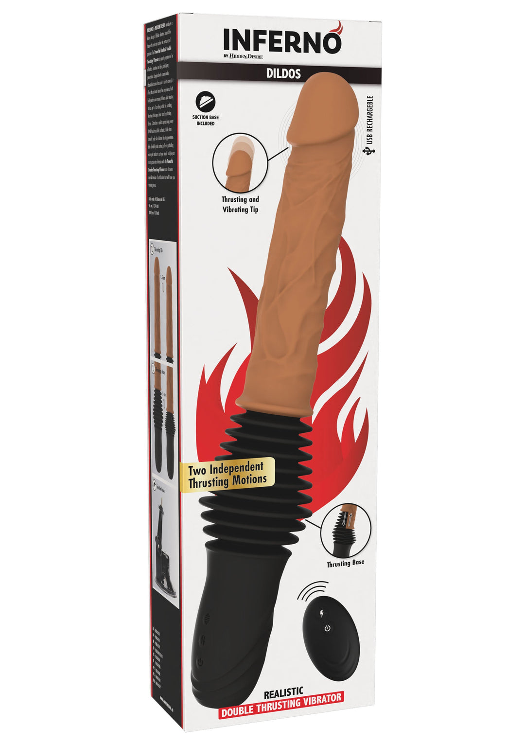 Hidden Desire Realistic Double Thrusting Vibrator 2