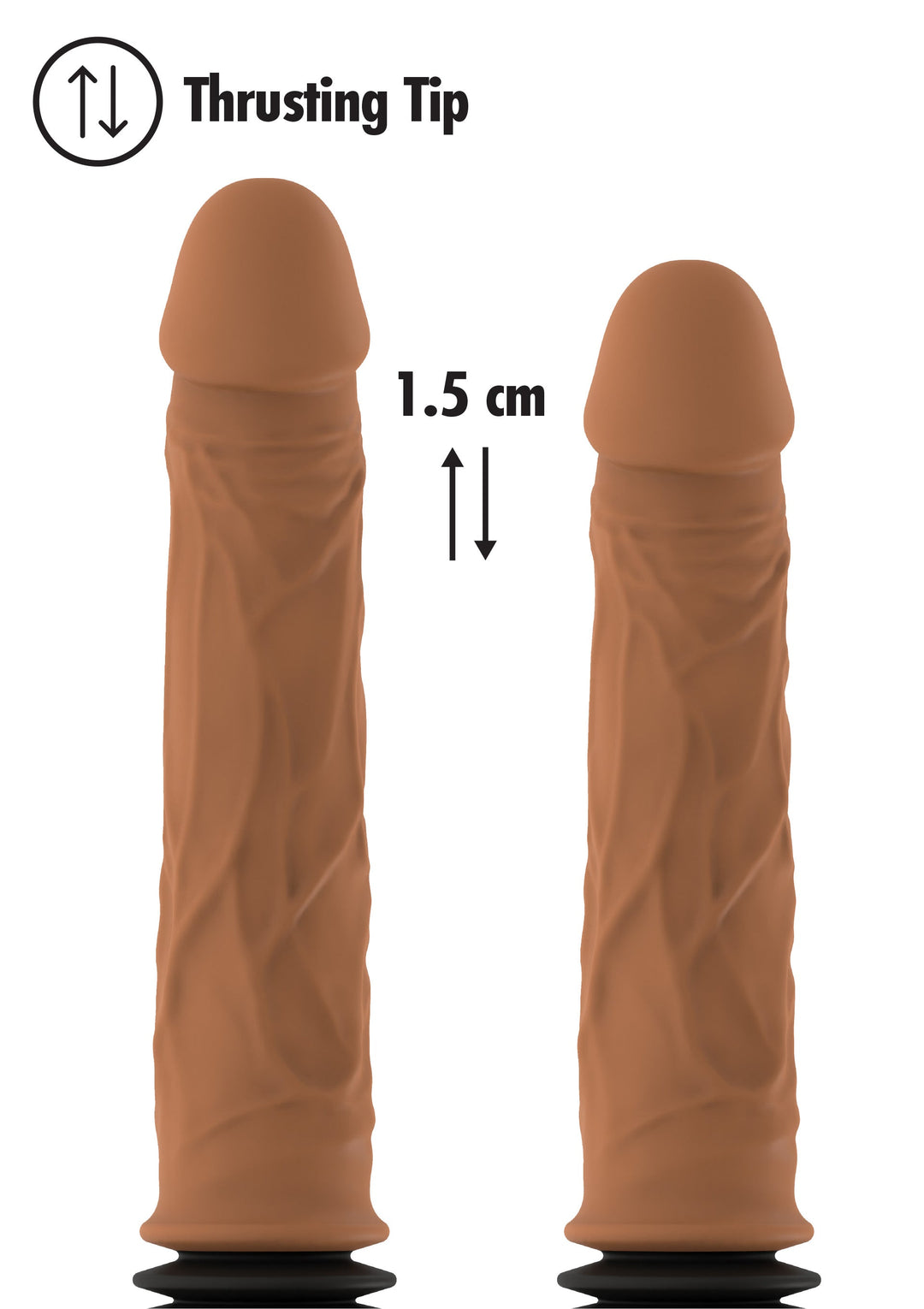 Hidden Desire Realistic Double Thrusting Vibrator 6