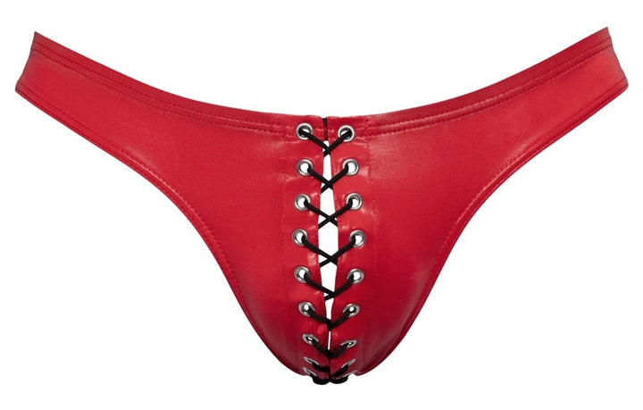 Svenjoyment - Herrn-Slip geschnürt rot
