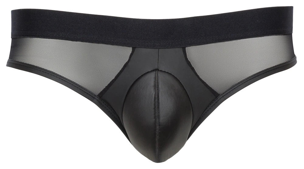 Svenjoyment - Herrn-Slip teiltransparent schwarz