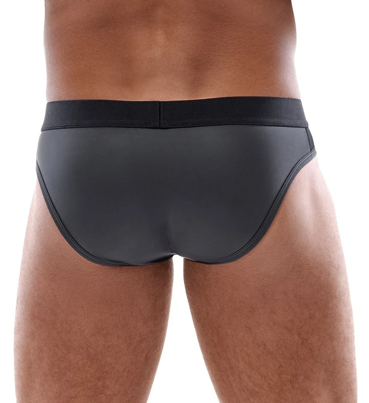 Svenjoyment - Herrn-Slip teiltransparent schwarz