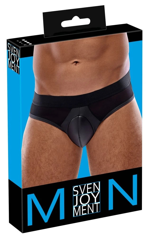 Svenjoyment - Herrn-Slip teiltransparent schwarz