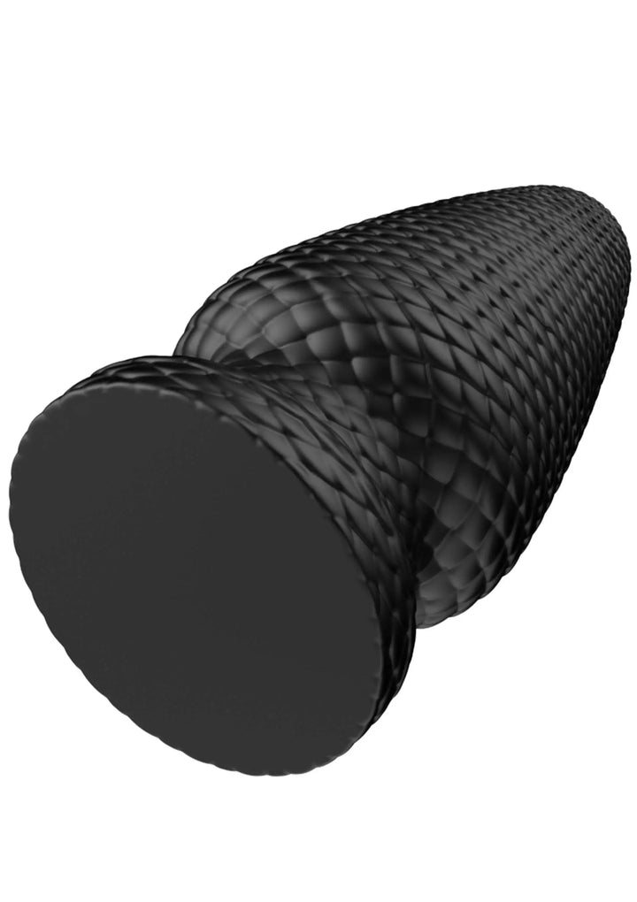 Unterseite des Giant Dragon Butt Plug XL mit breitem schwarzem Saugfuß