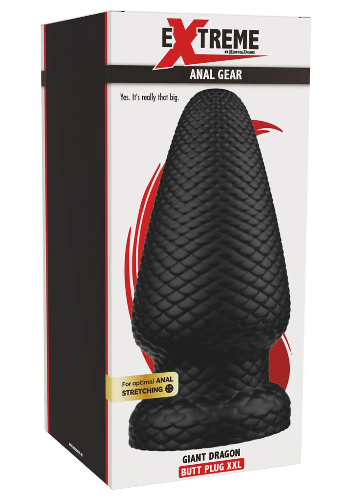 Verpackung des Hidden Desire Extreme Giant Dragon Butt Plug XXL