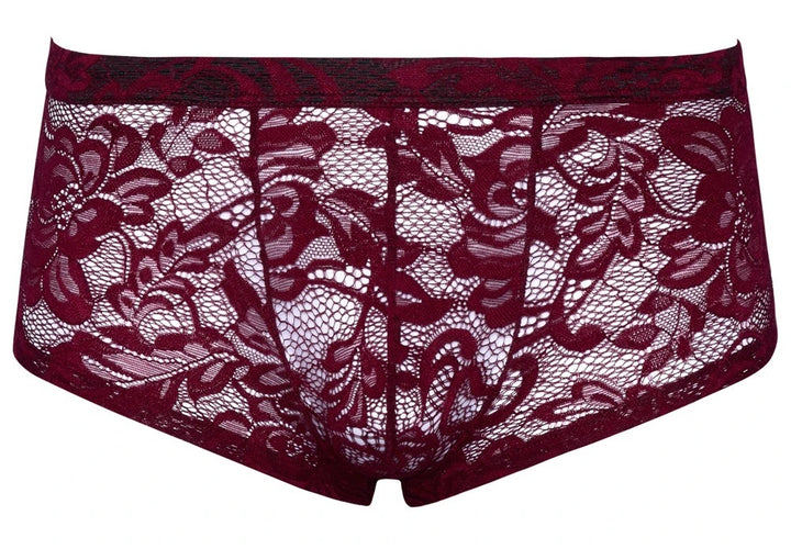 Svenjoyment - Boxershorts aus dunkler roter Spitze
