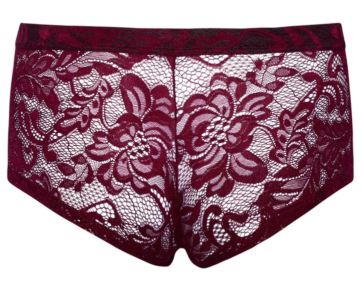 Svenjoyment - Boxershorts aus dunkler roter Spitze