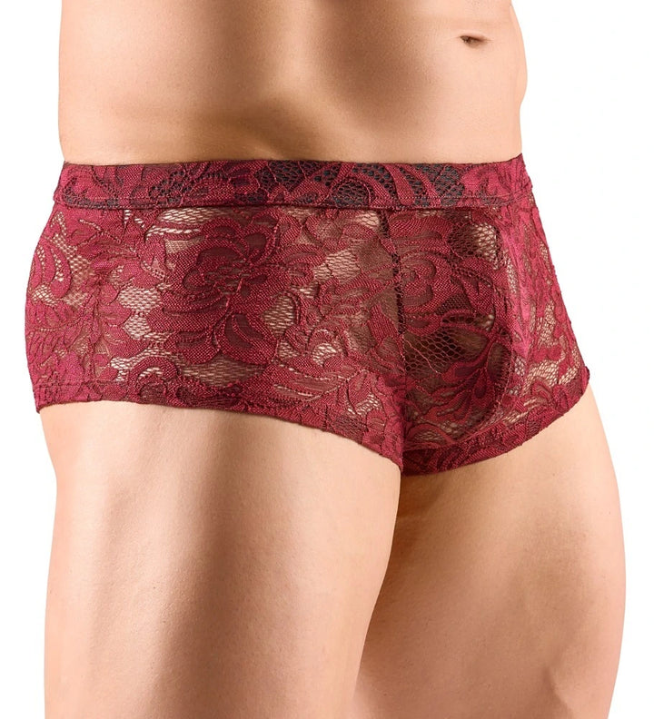 Svenjoyment - Boxershorts aus dunkler roter Spitze