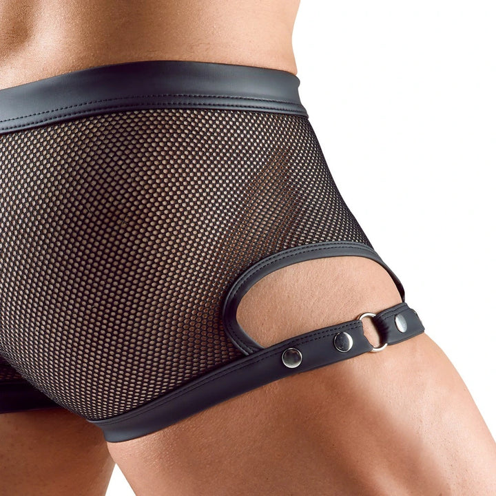 Svenjoyment - Netz-Pants teiltransparent schwarz